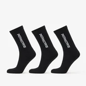 Nogavice Salomon Everyday Crew Socks 3-Pack Black/ Black M