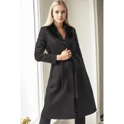 Z9671 DEWBERRY WOMENS COAT-BLACK