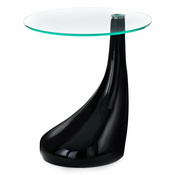 Okrogla mizica s steklenim vrhom o 45 cm Pop - Tomasucci