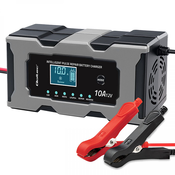 QOLTEC inteligentni mikroprocesorski polnilnik 52493 (12V/10A z LCD zaslonom in funkcijo popravila)