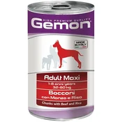 Gemon Hrana Za Pse, Govedina I Pirinac, Komadici, Za Velike Rase, Adult, 1250g