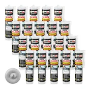 IsolBau Sanitarni silikon svetlo siv Sanitär Silikon 20 x 300ml