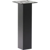 Barska konzola Capri ravna 50x50 mm višina 230 mm aluminij črn