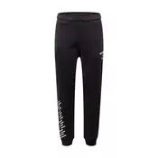 Superdry Sportske hlače, crna / bijela