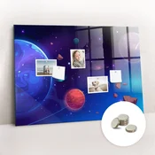 tulup.si Magnetna tabla za magnete Planeti galaksije 100x70 cm
