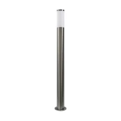LED zatemnjevalna zunanja svetilka LIVIA 1xE27/6W/230V 100 cm IP44 srebrna