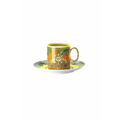 Rosenthal Versace ROSENTHAL VERSACE JUNGLE ANIMALIER Skodelica za kavo s krožničkom