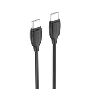 COMICELL USB data kabl Superior CO-BX19 Fast 60W 3A Type C na Type C 1m/ crna