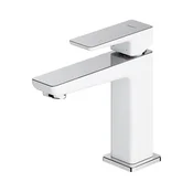 OMNIRES PM7410CRB - Pipa za umivalnik PARMA 15 cm sijajni krom/bela