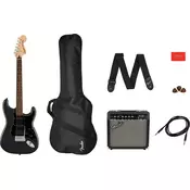 Fender Squier Affinity Series Stratocaster HSS Pack LRL Charcoal Frost Metallic Elektricna gitara (Skoro novo)