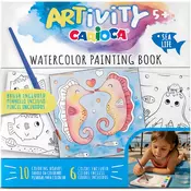 ARTivity: Akvarelna bojanka morskih životinja s kistom – Carioca