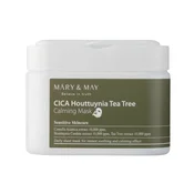 Mary&May - Cica Houttuynia Tea Tree Calming Mask - Pomirjujoča maska za obraz - 30 kosov.
