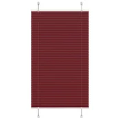 Plisirana zavjesa Bordo crvena 75x100 cm Širina tkanine 74,4 cm Poliester