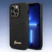 Guess Ovitek Guess Glitter Black za iPhone 14 Pro (GUHCP14LHGGSHK)