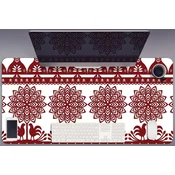 Decormat Namizna podloga Kurpie cutouts 100x50 cm