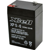 XCell XCell XP 5 - 6 XCEXP56 svinčeni akumulator 6 V 5 Ah svinčevo-koprenast (Š x V x G) 70 x 107 x 47 mm ploščati vtič 4\,8 mm brez vzdrževanja, (20438406)
