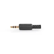 NEDIS CAVC22900BKG, Audio konektor, Ravni, Muški, Pozlaceni, Lemljenje, Preenik ulaza: 4,0 mm,PVC, 1 kom