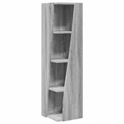 Vidaxl Kotna omarica Siva Sonoma 27,5x27x102cm Konstruiran les