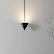 Karman Filomena LED viseča svetilka 1fl 2.700K O11cm - Dnevna soba/jedilnica - Dizajn - črna mat barva - Kovina