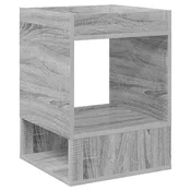 Vidaxl Stranska miza Siva Sonoma 40 x 40 x 56 cm Konstruiran les
