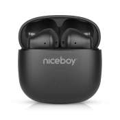 Niceboy Beans 4 POP - Brezžične slušalke 200 mAh + 2x 30 mAh IPX4 črna