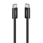 Anker Zolo USB-C to USB-C, 1m, 240W, črn