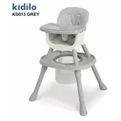 Kidilo kd013 hranilica za bebe gray ( kidhrakdgry )