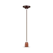 Kabel za napajanje 1xE27/60W/230V, braon/porcelan