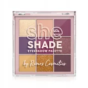 Paleta senčil za oči Revers SHE SHADE 02 Burgundy Glam - bordo in sliva