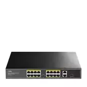 CUDY Sigurnosna kamera FS1018PS1 16-Port 10/100M PoE+ Switch, 1Gbit Uplink bela