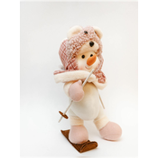 MAISON ADORABLE Novogodišnji plišani Sneško Belic 38 cm, Beli