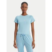 Juicy Couture Majica Baby JCWCT126317 Svetlo modra Slim Fit