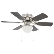 Ukrasni stropni ventilator sa svjetlom 82 cm tamnosmedi