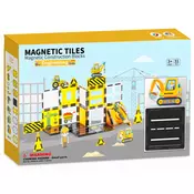 Magnetni gradbeni set - Gradbišče 31 kos