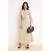Trendyol Modest Ženska haljina Tctss26Eb00075, Bež