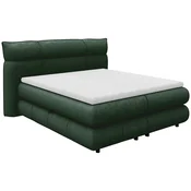 BOXSPRING KREVET CARMELO 140/200 cm , tamnozelena
