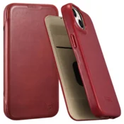 1 to 3 Icarer Ce Oil Wax Premium Usnjeni Preklopni Ovitek Za Iphone 14 Plus Magnetni