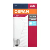 Osram LED žarnica VALUE E27 8,5W=60W 4000K 806lm 840 A60 230V mat