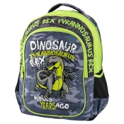 Sazio Neo Školski ranac za decake T-Rex 1M Smash, 43x33x20cm, Maslinasti