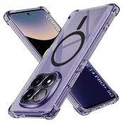 Hibridni ovitek Techsuit Shockproof MagSafe za Xiaomi Redmi Note 14 Pro Plus 5G - smoke black