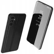 HURTEL Ovitek Clear View za Samsung Galaxy A14 z zavihkom, črn