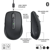 Logitech MX Anywhere 3S for Business crni