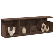 Zidni ormaric boja smedeg hrasta 100x20x30 cm konstruirano drvo