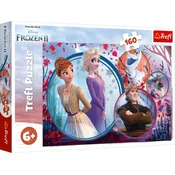 Trefl Puzzle Frozen 2 - Sestrina pustolovščina / 160 kosov
