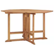 Vidaxl vidaXL Zložljiva vrtna miza 110x110x75 cm masivni tikov les