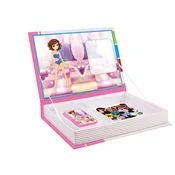 Alltoys Magnetna knjiga sestavljanka – princese, 85 kosov