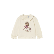 Mayoral Bluza 2076 Écru Regular Fit