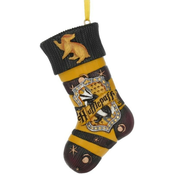 NEMESIS NOW HARRY POTTER HUFFLEPUFF STOCKING VISEČI OKRASEK