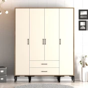 Hanah Home Garderober Kumsal STS, 160x201.4x47.5 cm, Krem