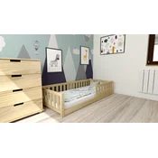 Otroška Montessori postelja PINELO 90 x 200 cm, borovec Posteljno dno: Brez posteljnega dna, Vzmetnica: Vzmetnica Coco Maxi 20 cm